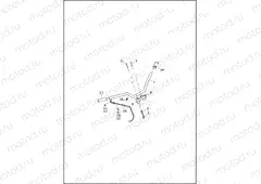 HANDLEBAR AND THROTTLE CONTROL - XL883N, XL1200NS