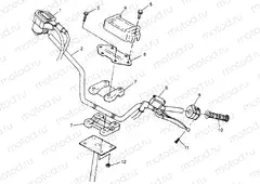HANDLEBAR Sport 400L W97BA38C and Trail Blazer W97BA25C (4940124012B007) | HANDLEBAR Sport 400L W97BA38C and Trail Blazer W97BA25C (4940124012B007)