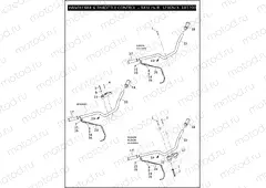 HANDLEBAR & THROTTLE CONTROL - 883L/N/R, 1200N/X, XR1200X