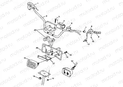 HANDLEBAR/HEADLIGHT Scrambler 400 W98BC38C (4947254725B009) | HANDLEBAR/HEADLIGHT Scrambler 400 W98BC38C (4947254725B009)