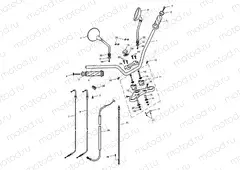 Handlebars, Top Yoke, Cables & M
