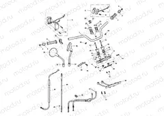 Handlebars, Top Yoke, Cables & M