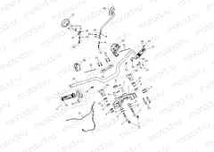 Handlebars, Top Yoke & Mirrors