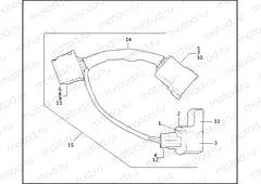 HARNESS, BANK ANGLE SENSOR