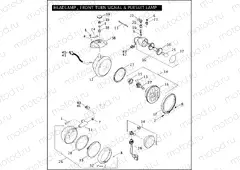 HEADLAMP, FRONT TURN SIGNAL & PURSUIT LAMP