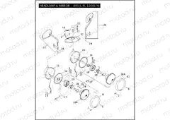 HEADLAMP & MIRROR - 883/L/R, 1200L/N/R