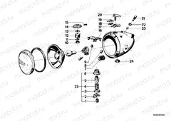Headlight installation parts