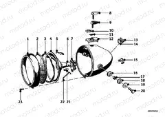 Headlight installation parts
