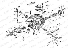 HORIZONTAL CYLINDER HEAD » VALVE DRIVE