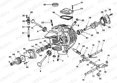 HORIZONTAL CYLINDER HEAD » VALVE DRIVE
