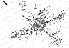 HORIZONTAL CYLINDER HEAD » VALVE DRIVE