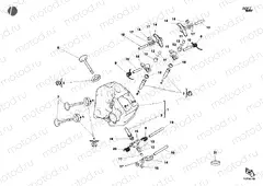 HORIZONTAL CYLINDER HEAD » VALVE DRIVE