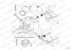 HORIZONTAL CYLINDER HEAD » VALVE DRIVE