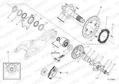 HUB, REAR WHEEL [MOD:HYM 939]