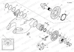 HUB, REAR WHEEL [MOD:MS1200PP]