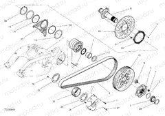 HUB, REAR WHEEL [MOD:XDIAVELS]