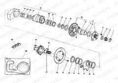 HUB, REAR WHEEL » REAR WHEEL