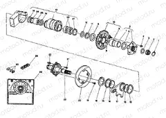 HUB, REAR WHEEL » REAR WHEEL