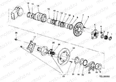 HUB, REAR WHEEL » REAR WHEEL