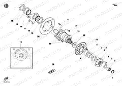 HUB, REAR WHEEL » REAR WHEEL