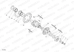 HUB, REAR WHEEL » REAR WHEEL