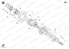 HUB, REAR WHEEL » REAR WHEEL