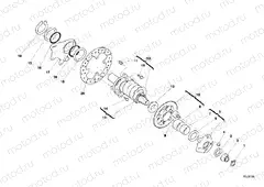 HUB, REAR WHEEL » REAR WHEEL