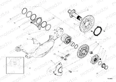 HUB, REAR WHEEL » REAR WHEEL