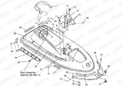 HULL and BODY ASSEMBLY SLX 780 B954287 (4933953395A005) | HULL and BODY ASSEMBLY SLX 780 B954287 (4933953395A005)