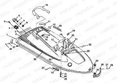 HULL and BODY SL 700 B974071 | HULL and BODY SL 700 B974071, Intl. SL 700 I974071, SL 700 Deluxe B974072 a (4940874087A005)