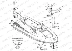HULL and BODY SLX 780 B954287 (4933953395A006) | HULL and BODY SLX 780 B954287 (4933953395A006)