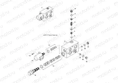 HYDRAULICS | HYDRAULICS, MANIFOLD VALVE - R151DPD1AA/2D (49BRUTUSVALVEMAN13)