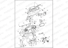 INNER FAIRING, RADIO CADDY & GAUGES