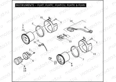 INSTRUMENTS - FLHT, FLHTC, FLHTCU, FLHTK & FLHX