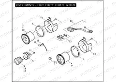 INSTRUMENTS - FLHT, FLHTC, FLHTCU & FLHX