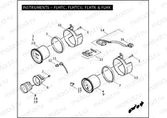 INSTRUMENTS - FLHTC, FLHTCU, FLHTK & FLHX (1 OF 2)
