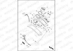INSTRUMENTS, FUEL TANK - FLHP