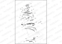 INSTRUMENTS, FUEL TANK - FLHP