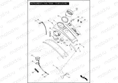 INSTRUMENTS, FUEL TANK - FLHR & FLHRC