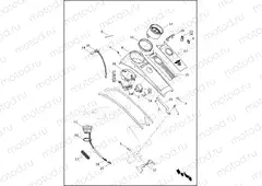 INSTRUMENTS, FUEL TANK - FLHR & FLHRC