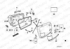 Integral case single parts