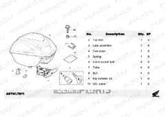 L70-23-Y2 KIT,TOP BOX *NHC09M*