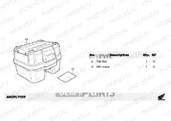 L71-21-59 KIT,TOP BOX 38L