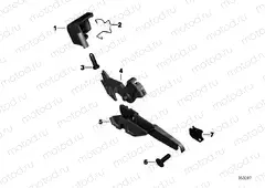 Latch mechanism, storage bin, left