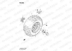 LEFT REAR WHEEL (LT-A450XZK8/XZK9)