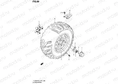 LH REAR WHEEL (LT-A500XPL4 P17)