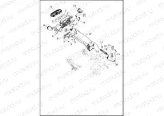 LICENSE PLATE BRACKET AND TURN SIGNALS, REAR