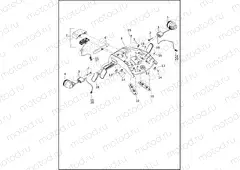 LICENSE PLATE BRACKET AND TURN SIGNALS, REAR