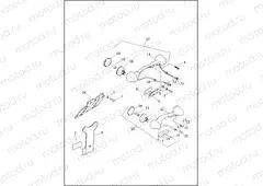 LICENSE PLATE BRACKET & TURN SIGNALS, REAR