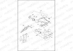 LICENSE PLATE BRACKET & TURN SIGNALS, REAR